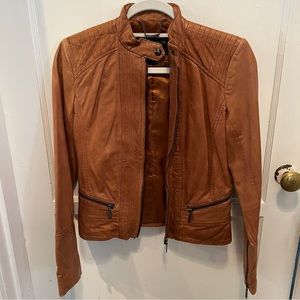 Authentic Bernardo leather jacket - cognac
